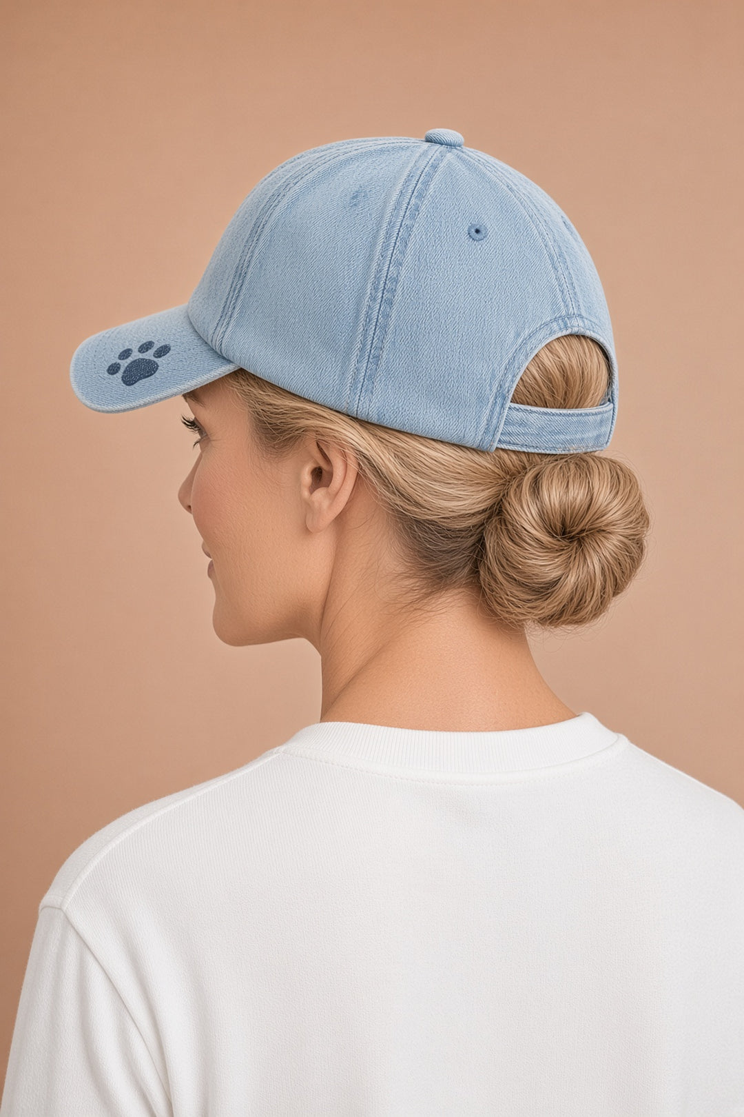 Bonita – Unisex-patchwork-denimlakki mäyräkoiramotiivilla – kuva 4