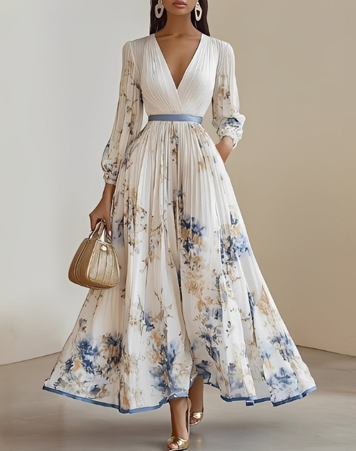 Jane - Elegantní šaty s květinovým potiskem pro ženy