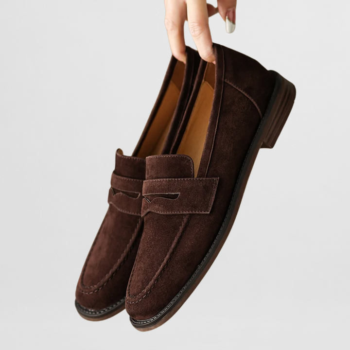Viktoria Elegantní Semišové Mokasíny Pohodlné Každodenní