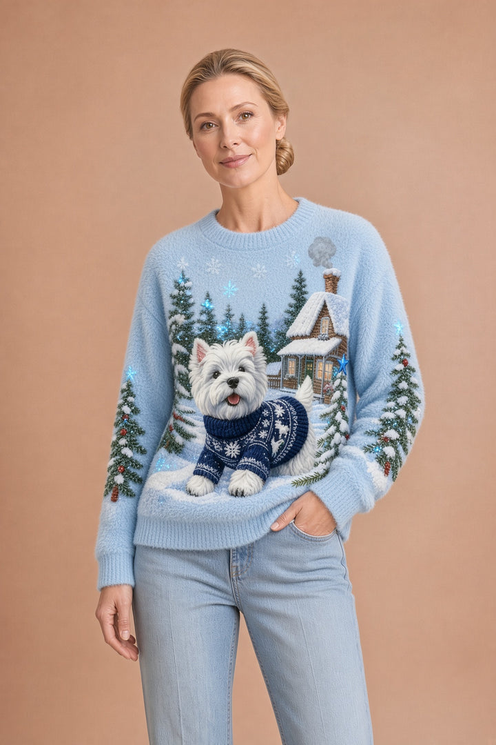 Lucia – Dámská flanelová košile s retro zvířecím motivem