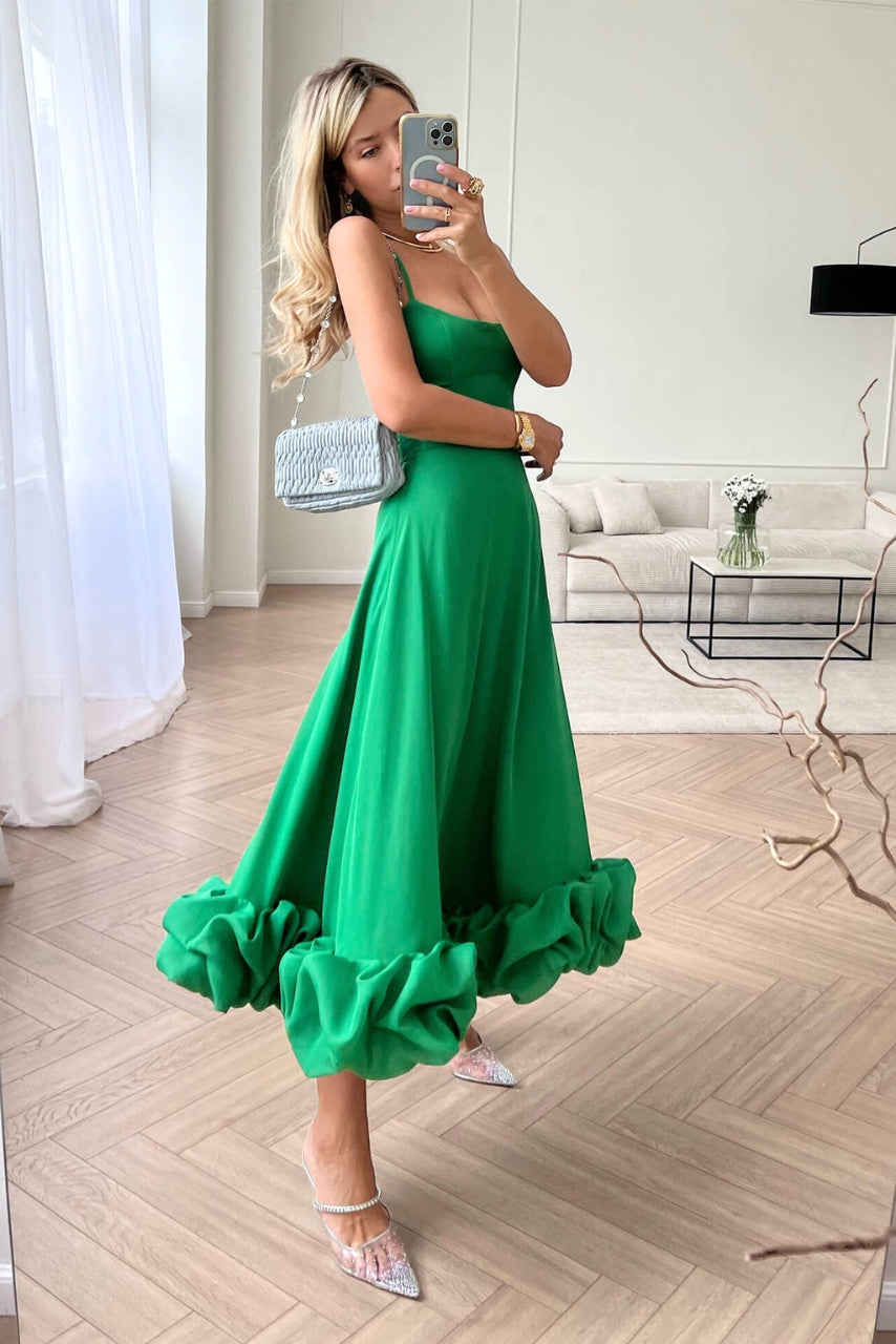 Blair - Midi Šaty Fluidní a Elegantní