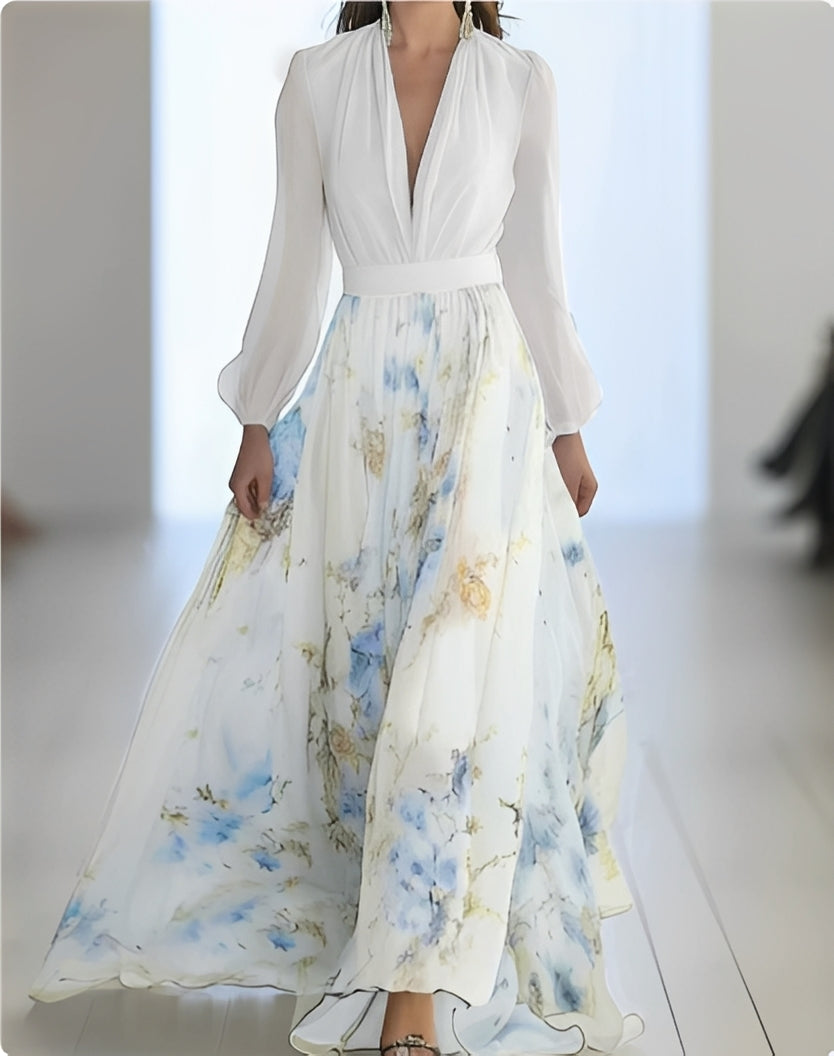 Jane - Elegantní šaty s květinovým potiskem pro ženy