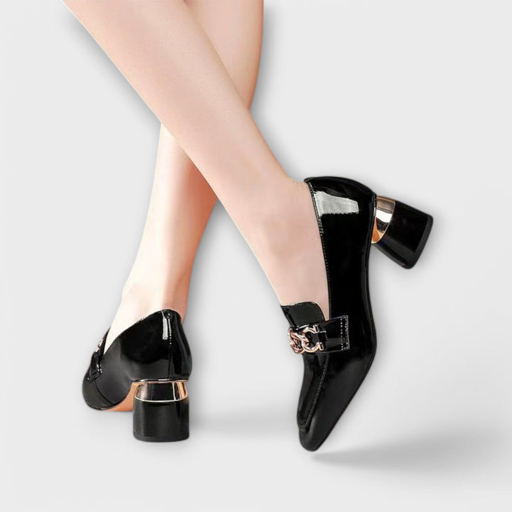 Věnceslava Elegantní Mocasíny Krissy Z Pravé Kůže