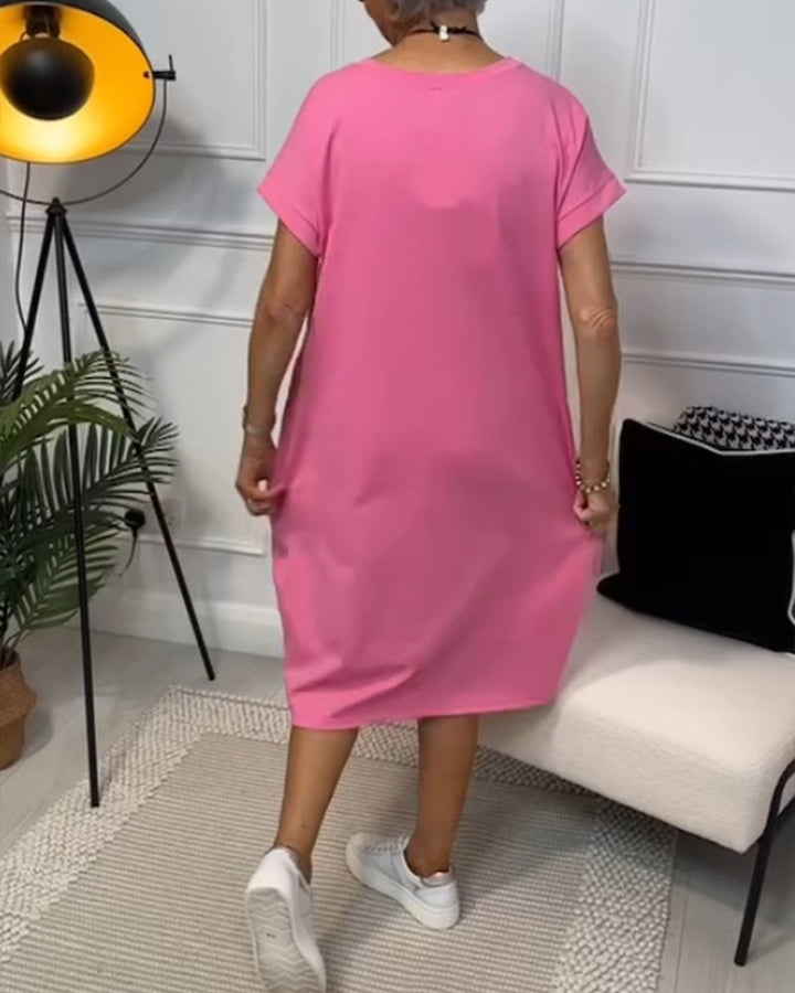 Zuzanna | Lehká letní šaty s kulatým výstřihem