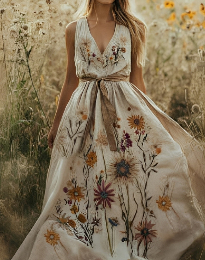 Jane - Elegantní šaty s květinovým potiskem pro ženy