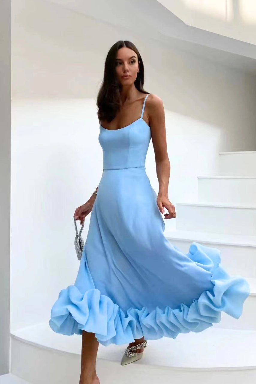 Blair - Midi Šaty Fluidní a Elegantní