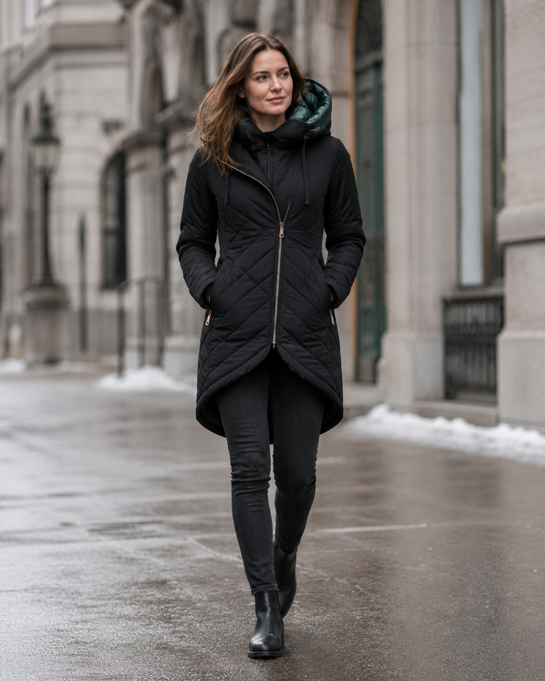 Patricia | Elegantní a Teplý Zimní Kabát s Kapucí