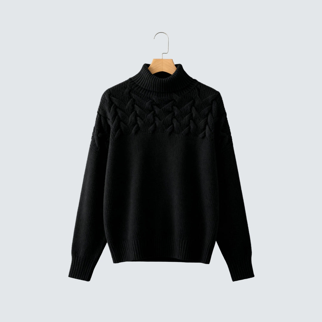 Ivana | Elegantní pletený svetr s rolákem
