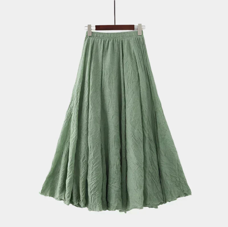Kristýna Elegantní Vysokopásová Dlouhá Sukně Vzdušná
