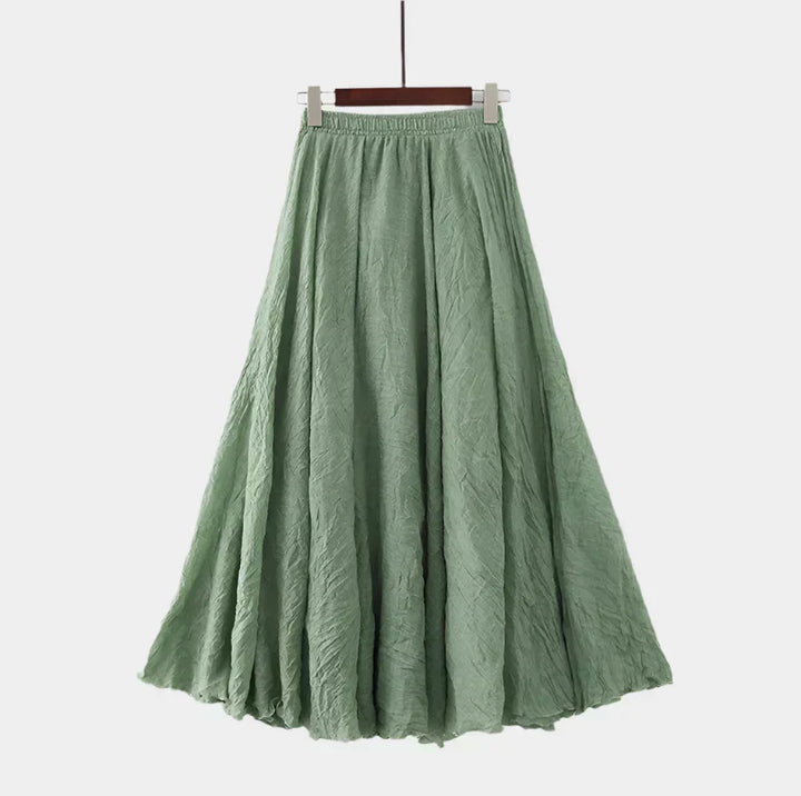 Kristýna Elegantní Vysokopásová Dlouhá Sukně Vzdušná