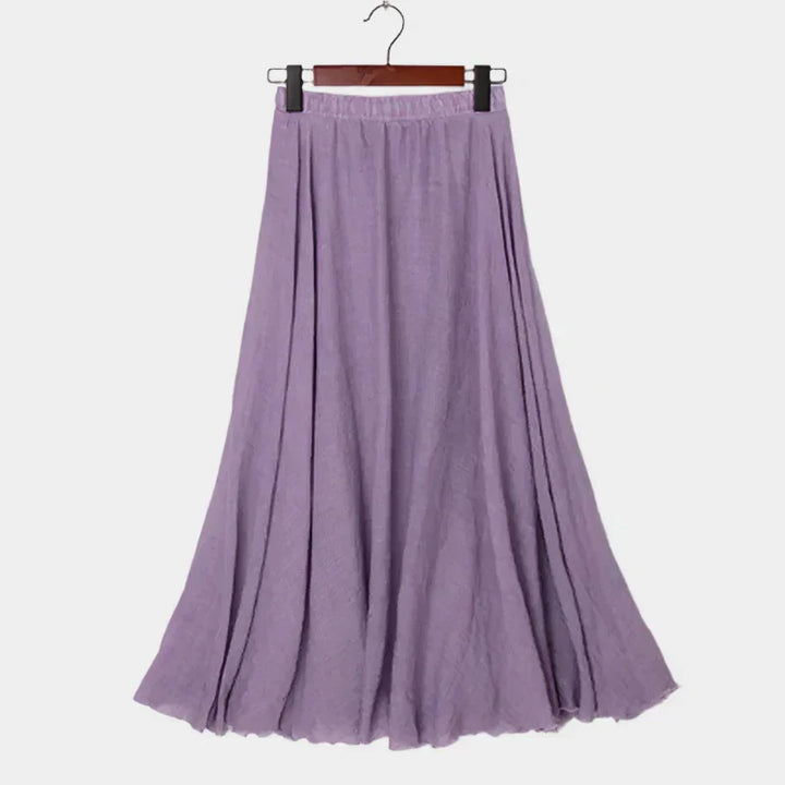 Kristýna Elegantní Vysokopásová Dlouhá Sukně Vzdušná