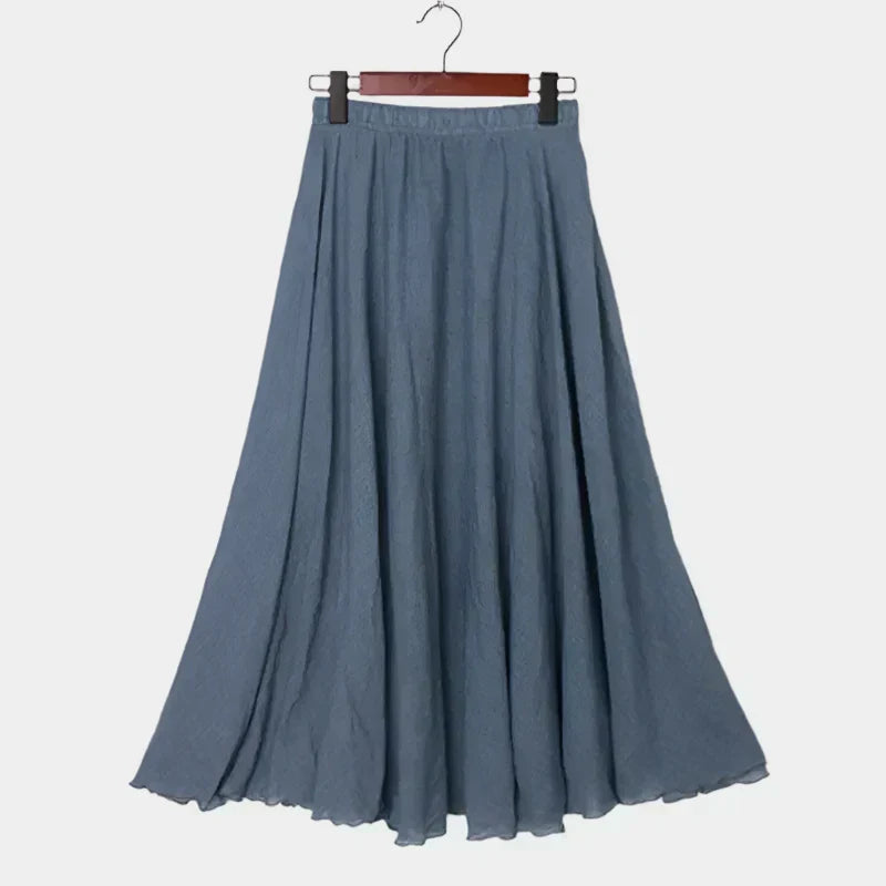 Kristýna Elegantní Vysokopásová Dlouhá Sukně Vzdušná