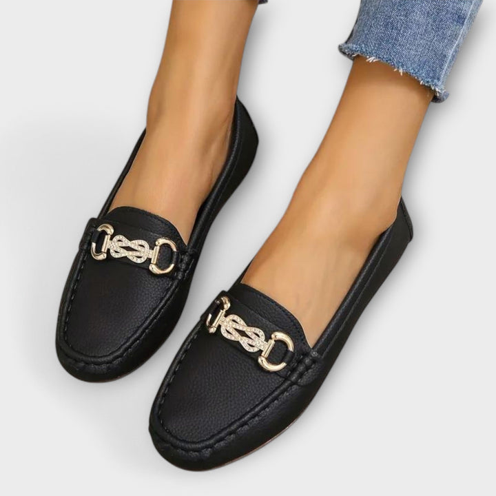 Sára Sofistikované Mocasíny Slipon Klasické Kožené