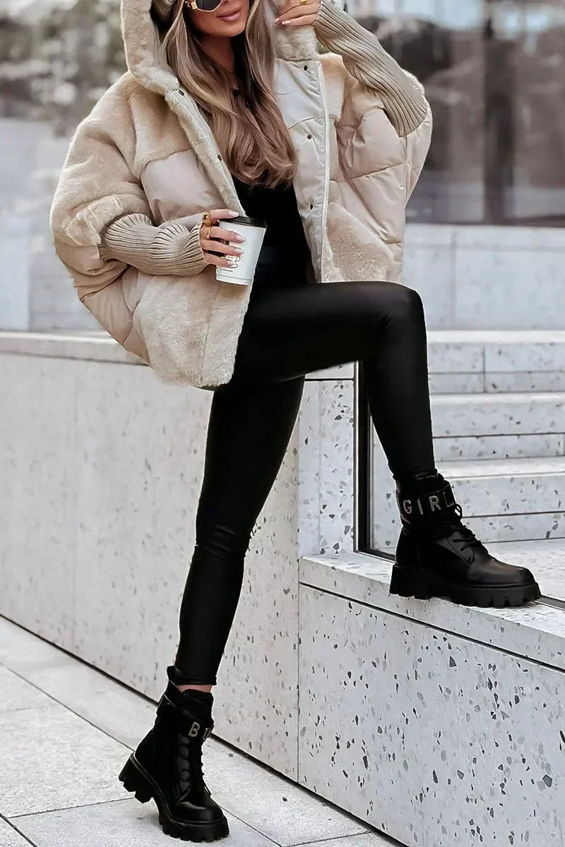 Oversize péřová bunda z ovčí kožešiny: trendy teplo a zimní pohodlí