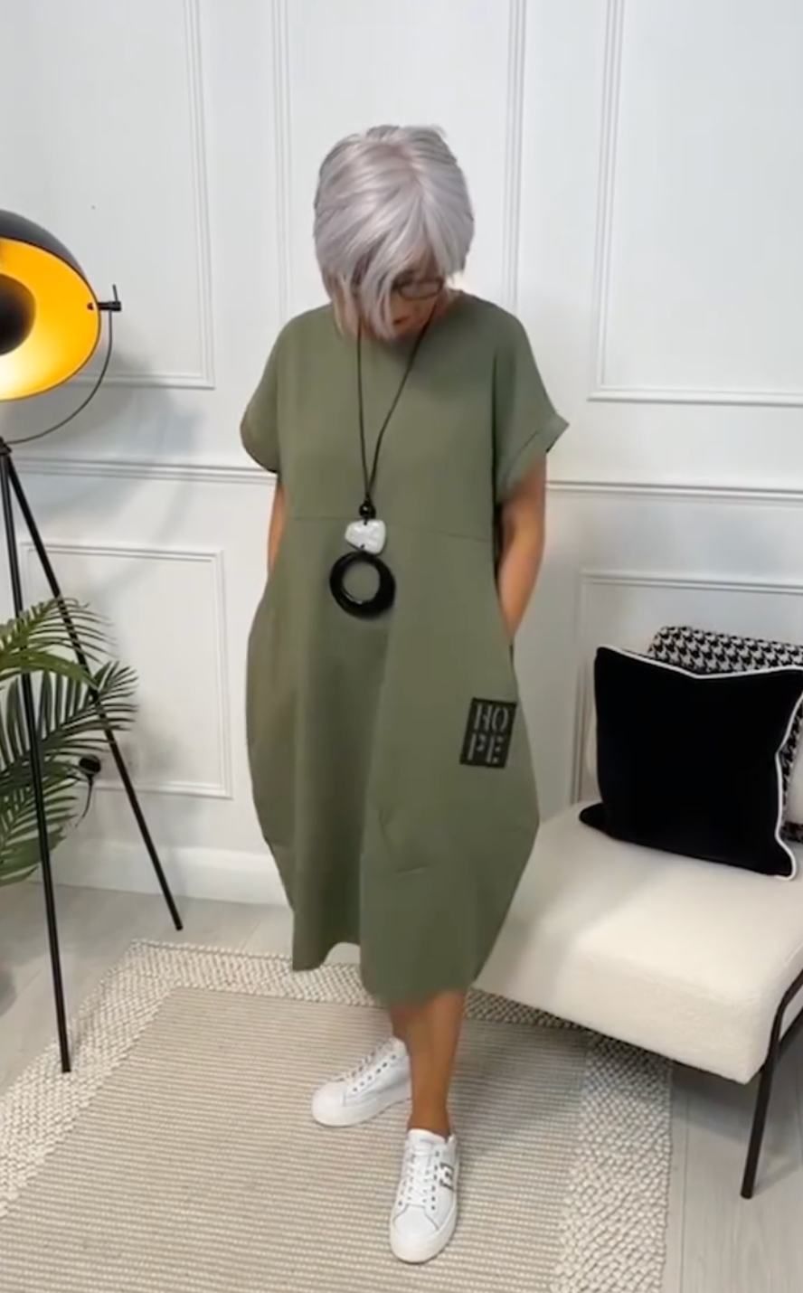 Zuzanna | Lehká letní šaty s kulatým výstřihem