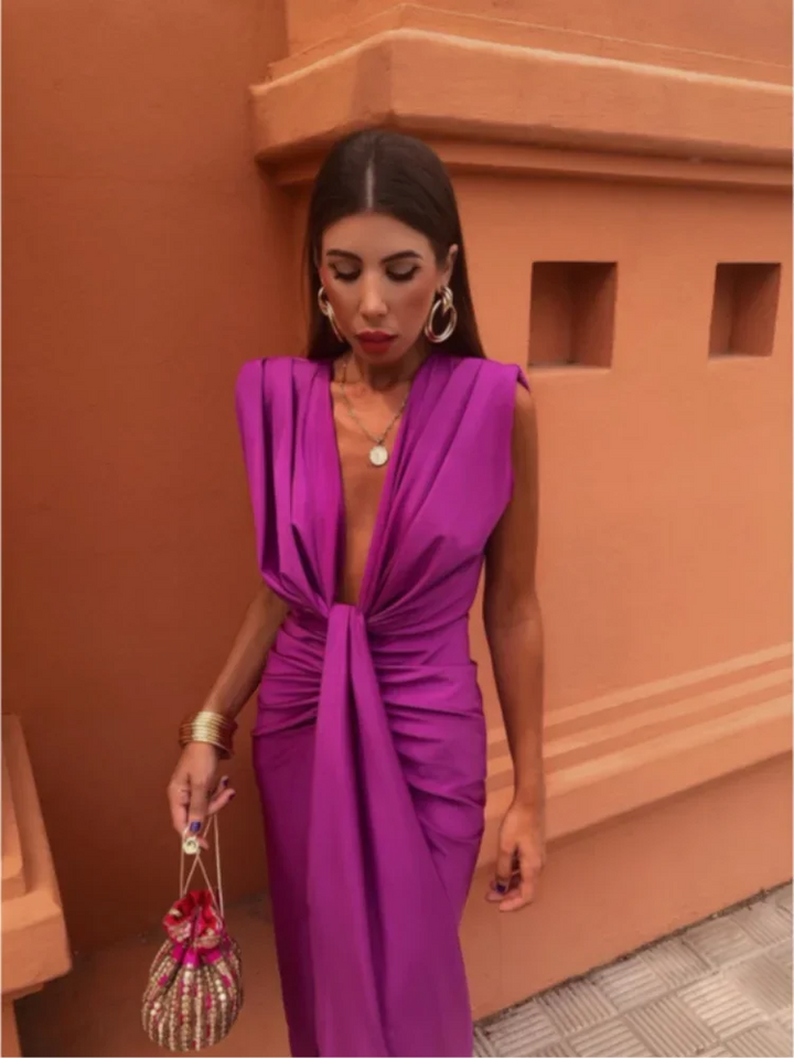 Selena - Šaty Drapée Ardent