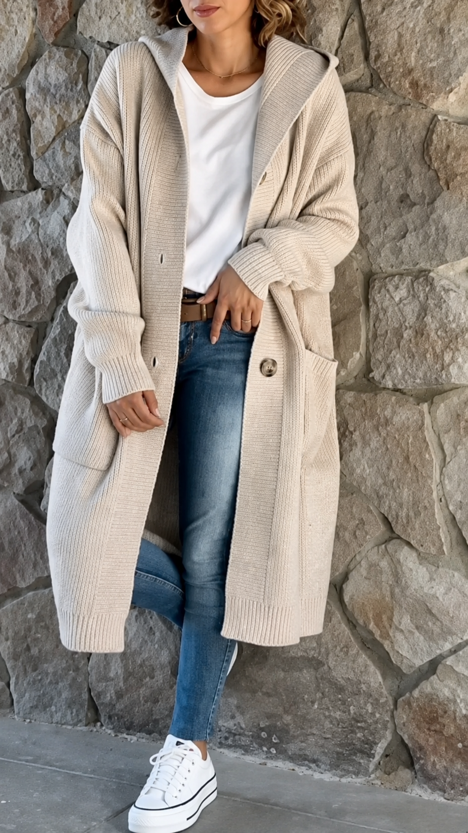 Catherine | Pitkä Neulecardigan