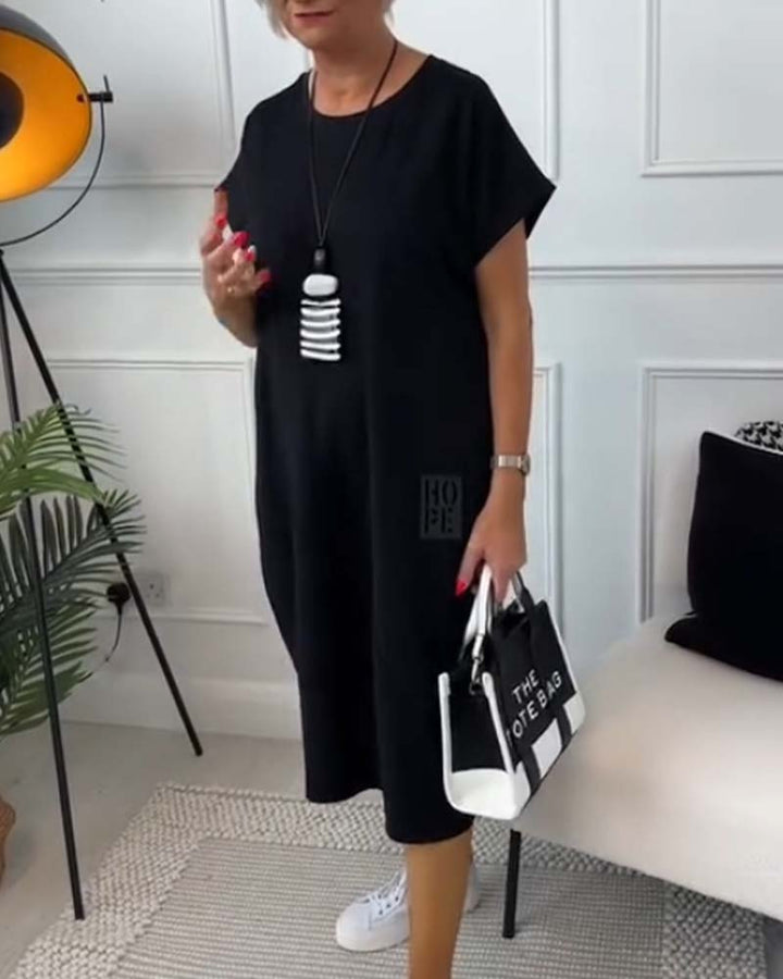 Zuzanna | Lehká letní šaty s kulatým výstřihem