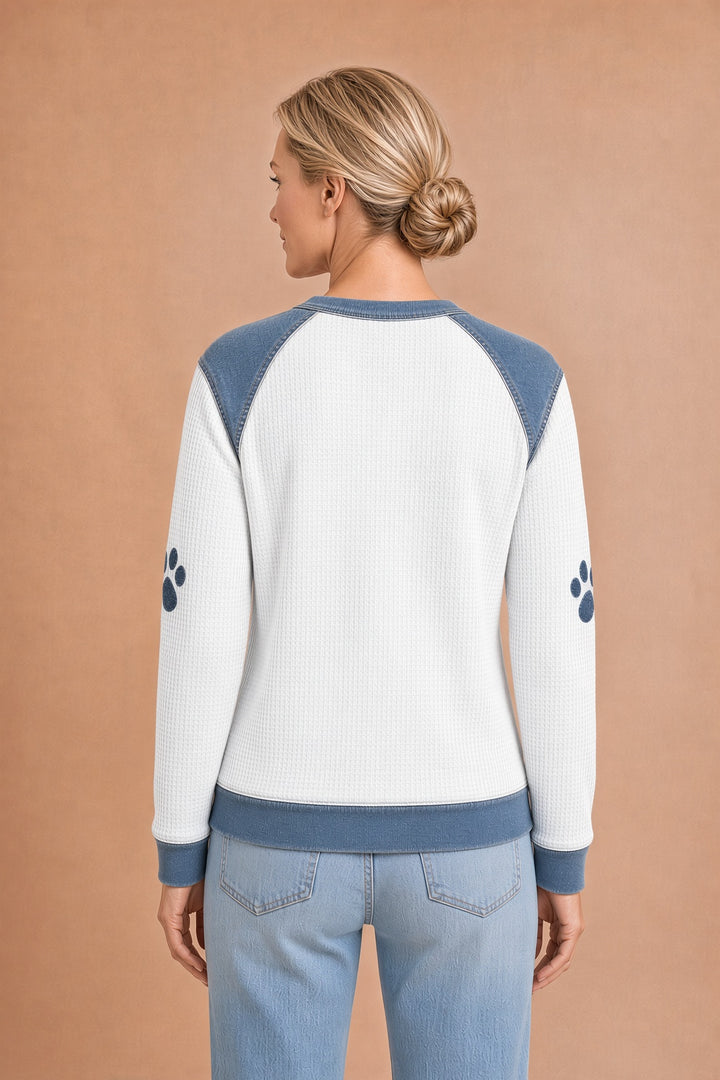 Nuria – Lumoava mäyräkoira denim-patchworkilla – kuva 9