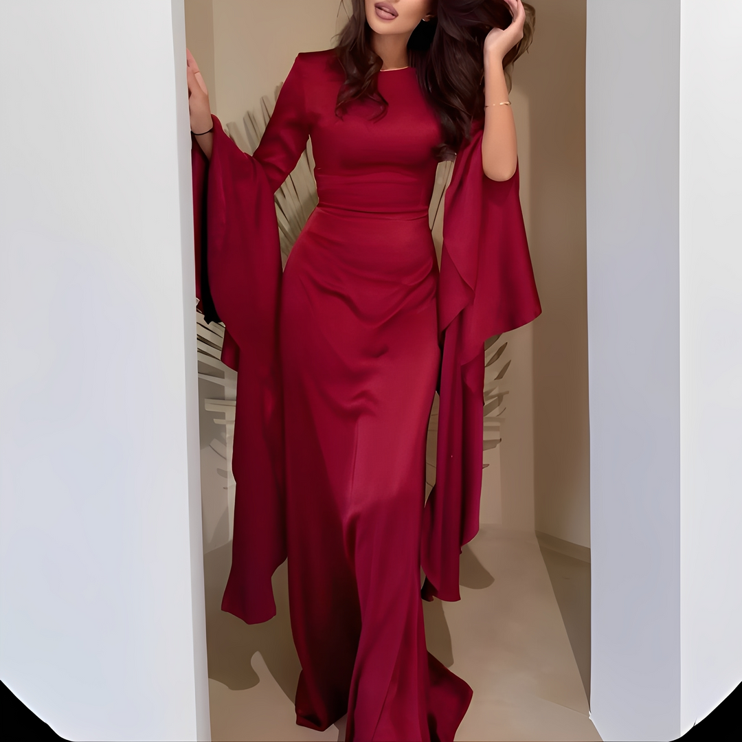 Cosete - Elegantní dlouhá šaty s dlouhým rukávem pro ženy