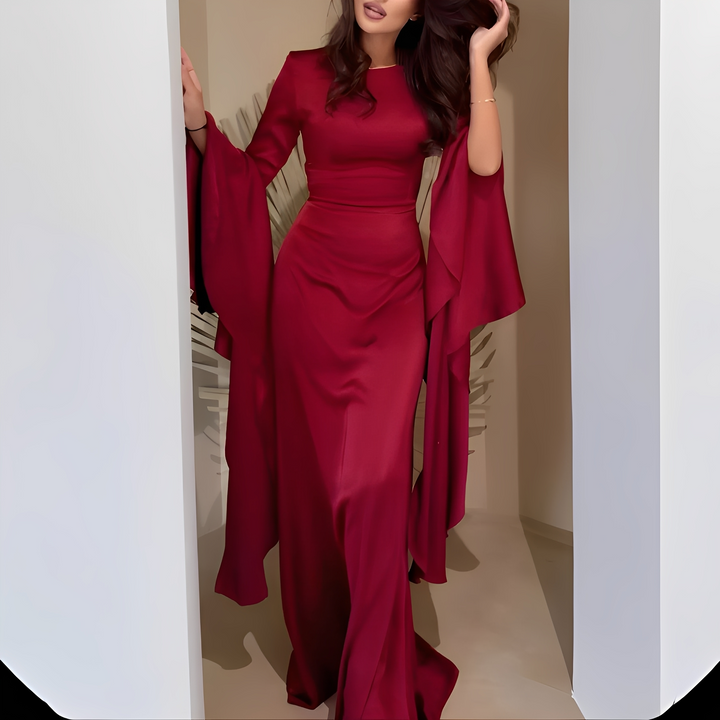 Cosete - Elegantní dlouhá šaty s dlouhým rukávem pro ženy