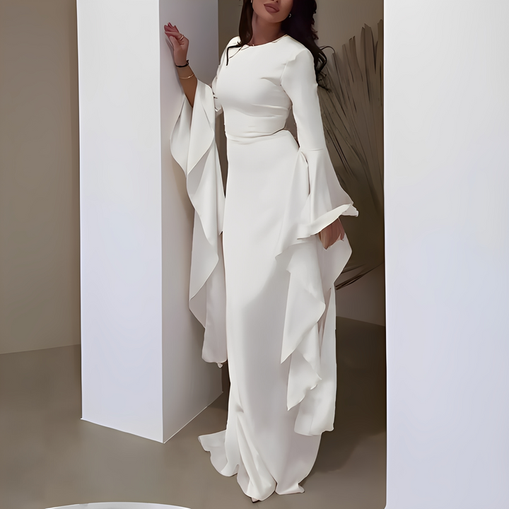 Cosete - Elegantní dlouhá šaty s dlouhým rukávem pro ženy