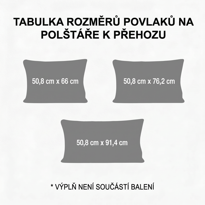 Prošívaný povlak na polštář - Slavnostní les