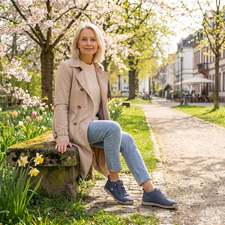 Mila – Komfortní ortopedické tenisky + zip