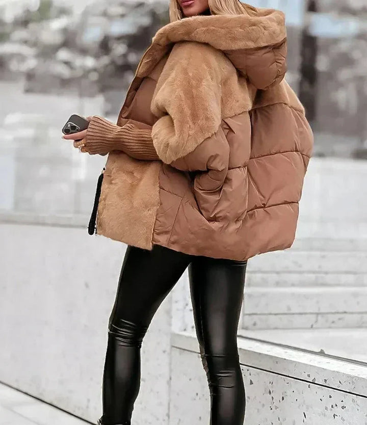 Oversize péřová bunda z ovčí kožešiny: trendy teplo a zimní pohodlí