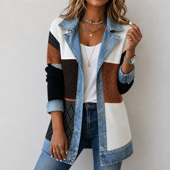 Kristen | Neuledenim-takki