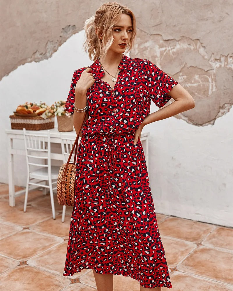 Elaine | Stylová košilová šaty pro ženy | Midi