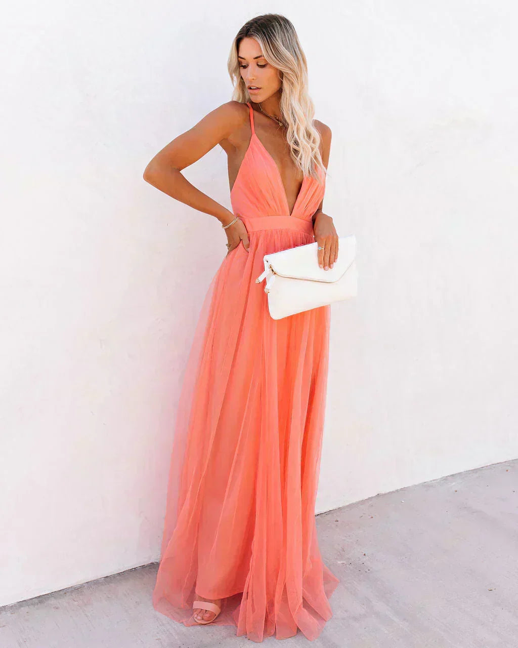 Belinda - Maxi šaty fluidní a elegantní letní styl