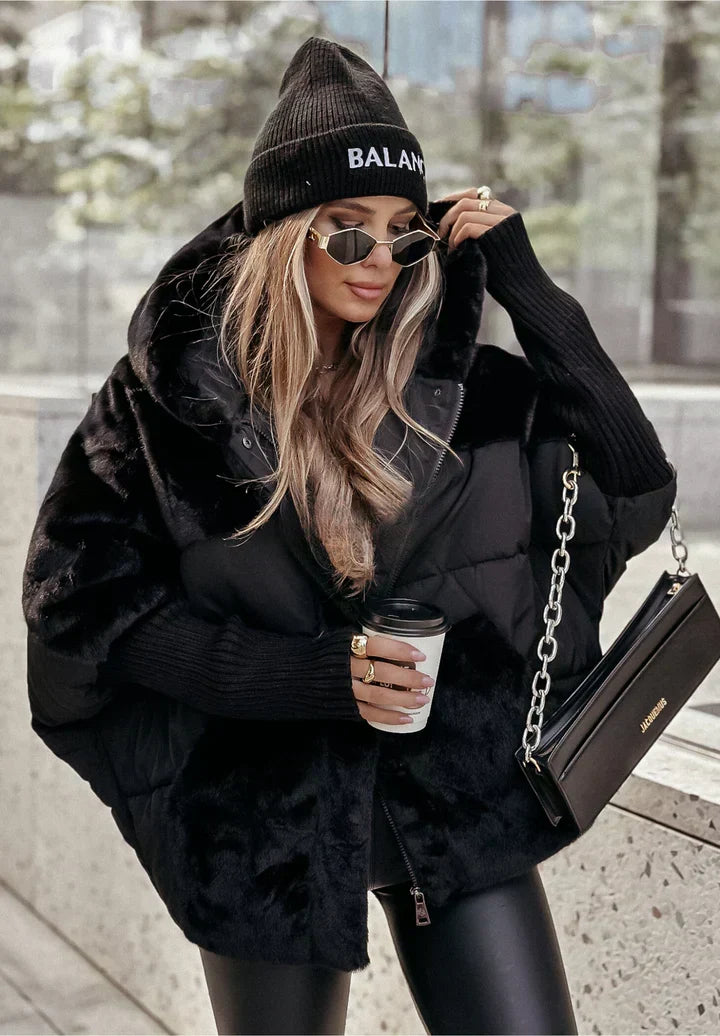 Oversize péřová bunda z ovčí kožešiny: trendy teplo a zimní pohodlí